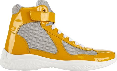 prada yellow tennis shoes|Prada shoes.